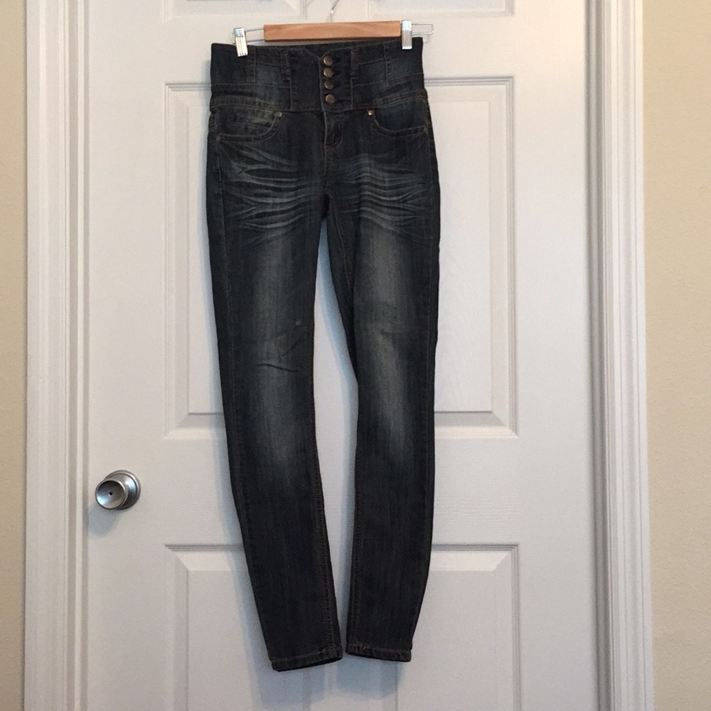 High Waisted Denim Jeans